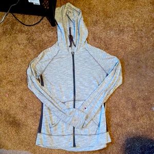 Champion grey lightweight hoodie